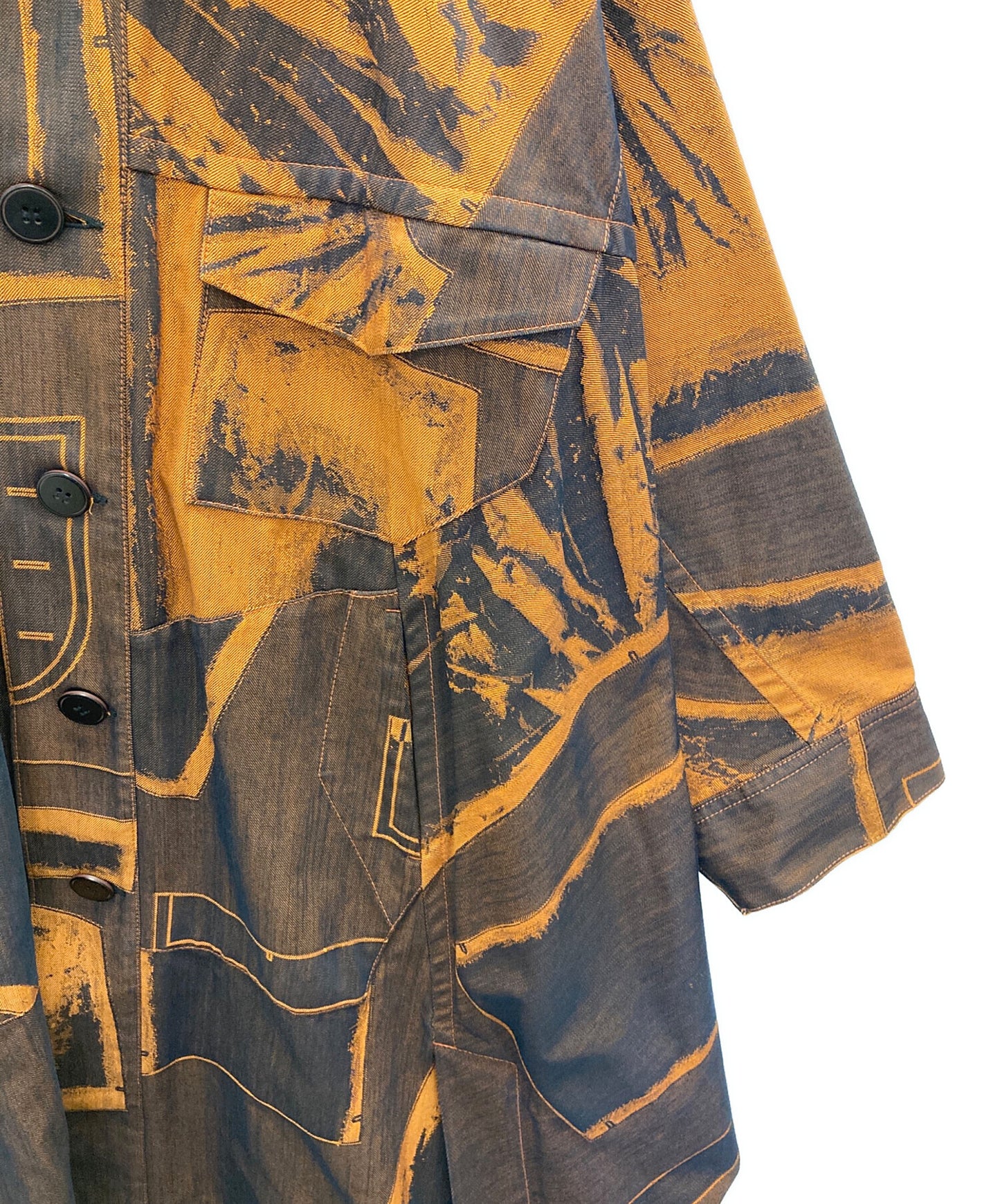 [Pre-owned] ISSEY MIYAKE MEN Denim Dolman Long Coat ME03FA007