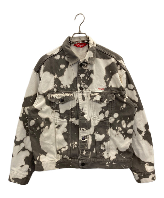 [Pre-owned] SUPREME Denim Trucker Jacket (Bleached)