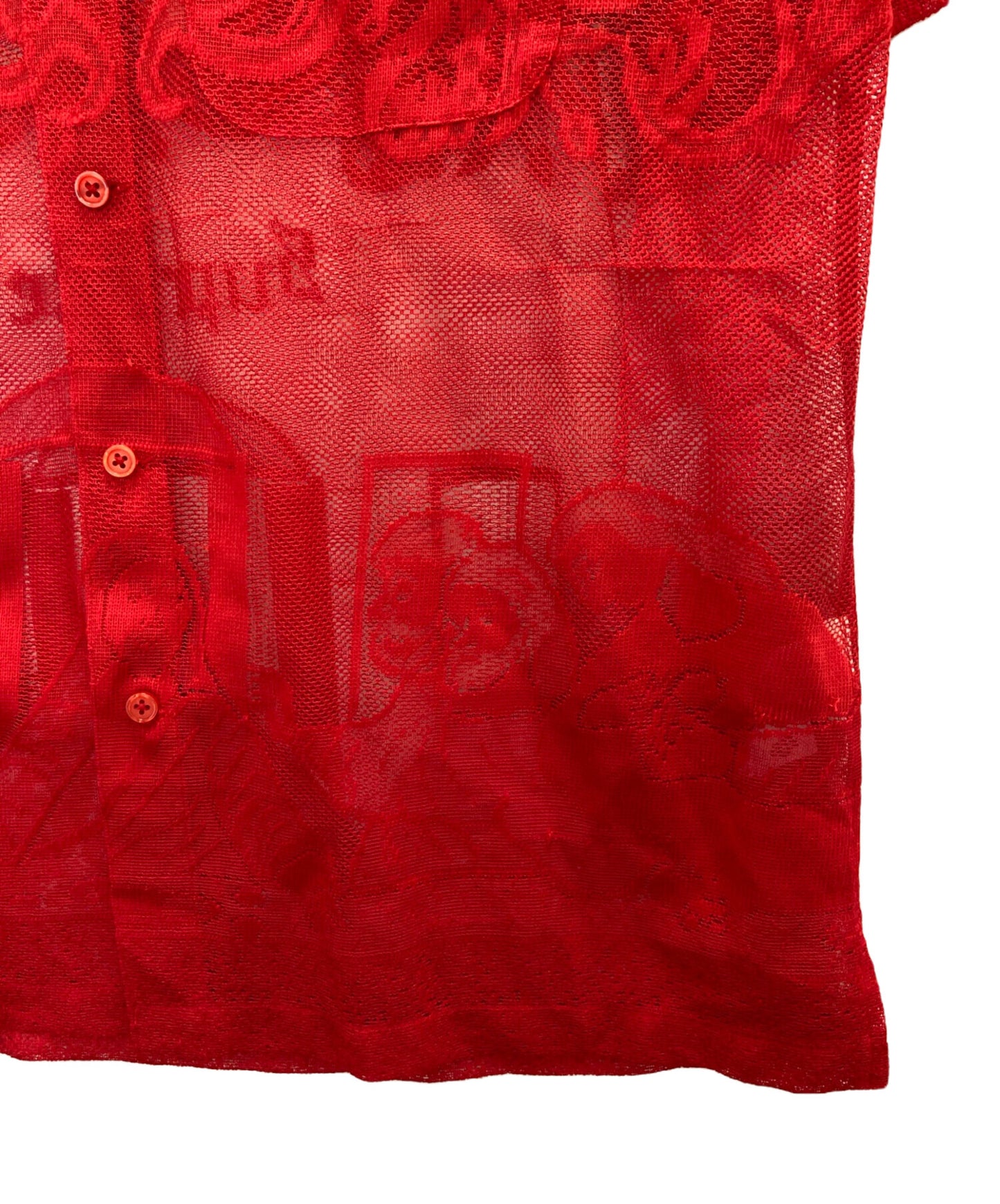 [Pre-owned] SUPREME Last Supper Lace S/S Shirt