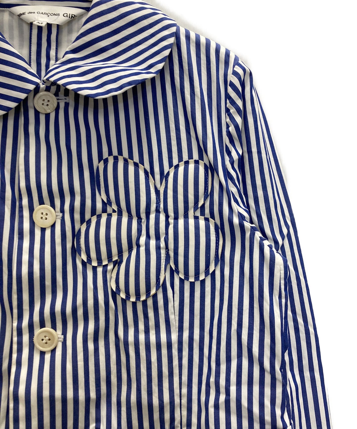 [Pre-owned] COMME des GARCONS GIRL Flower Stripe Design Jacket NM-J009