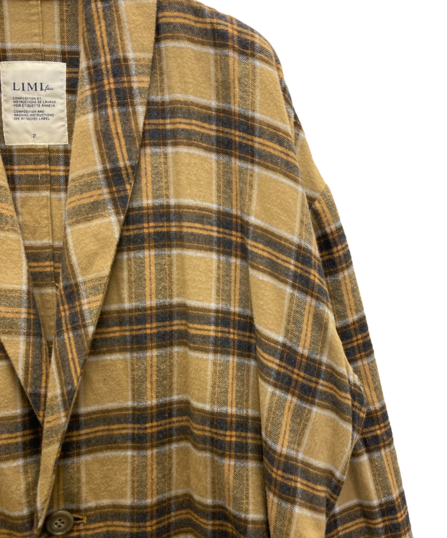 [Pre-owned] LIMI feu COAT WITH SHAWL COLLAR LJ-J02-025