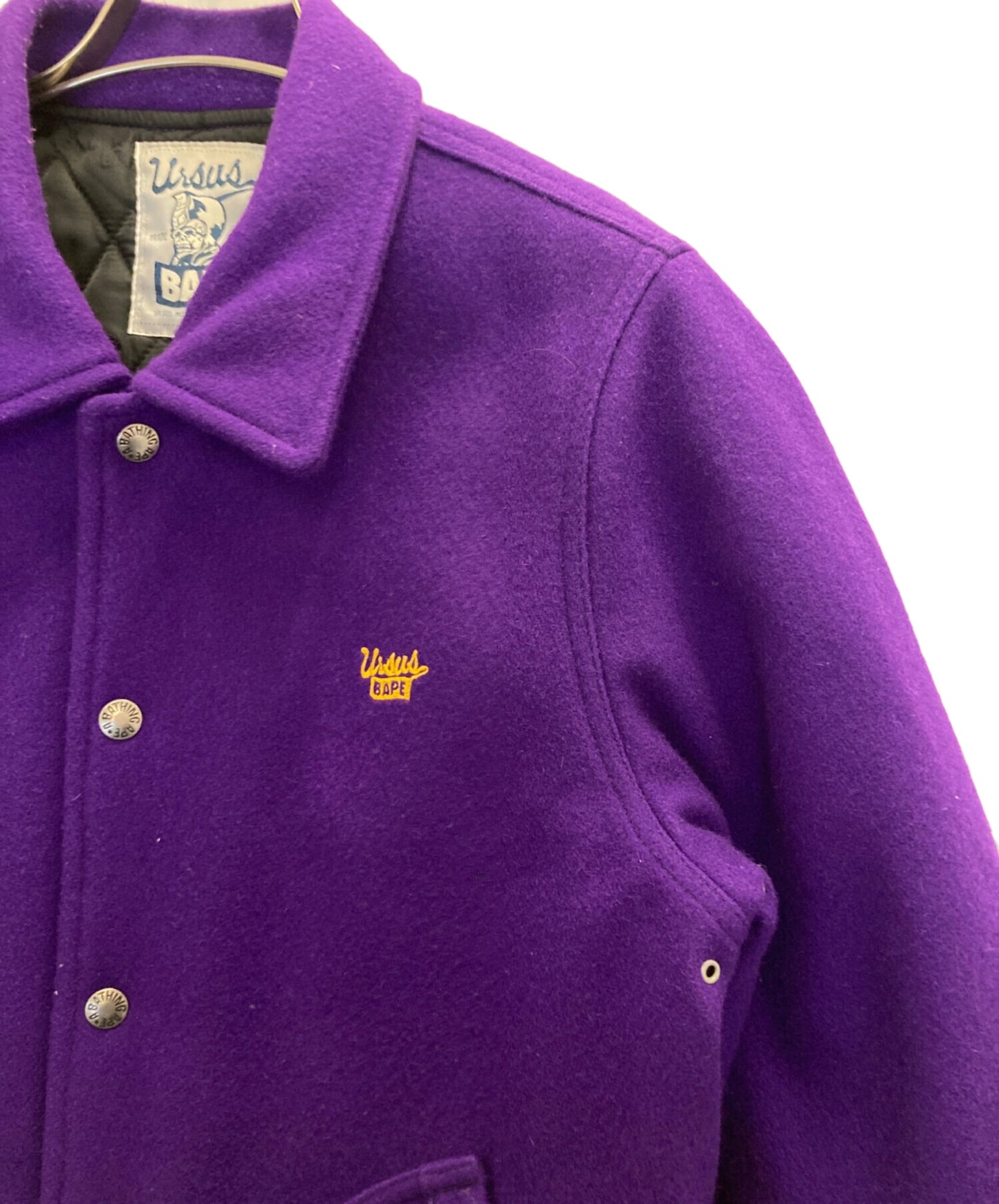 [Pre-owned] A BATHING APE wool stadium jacket