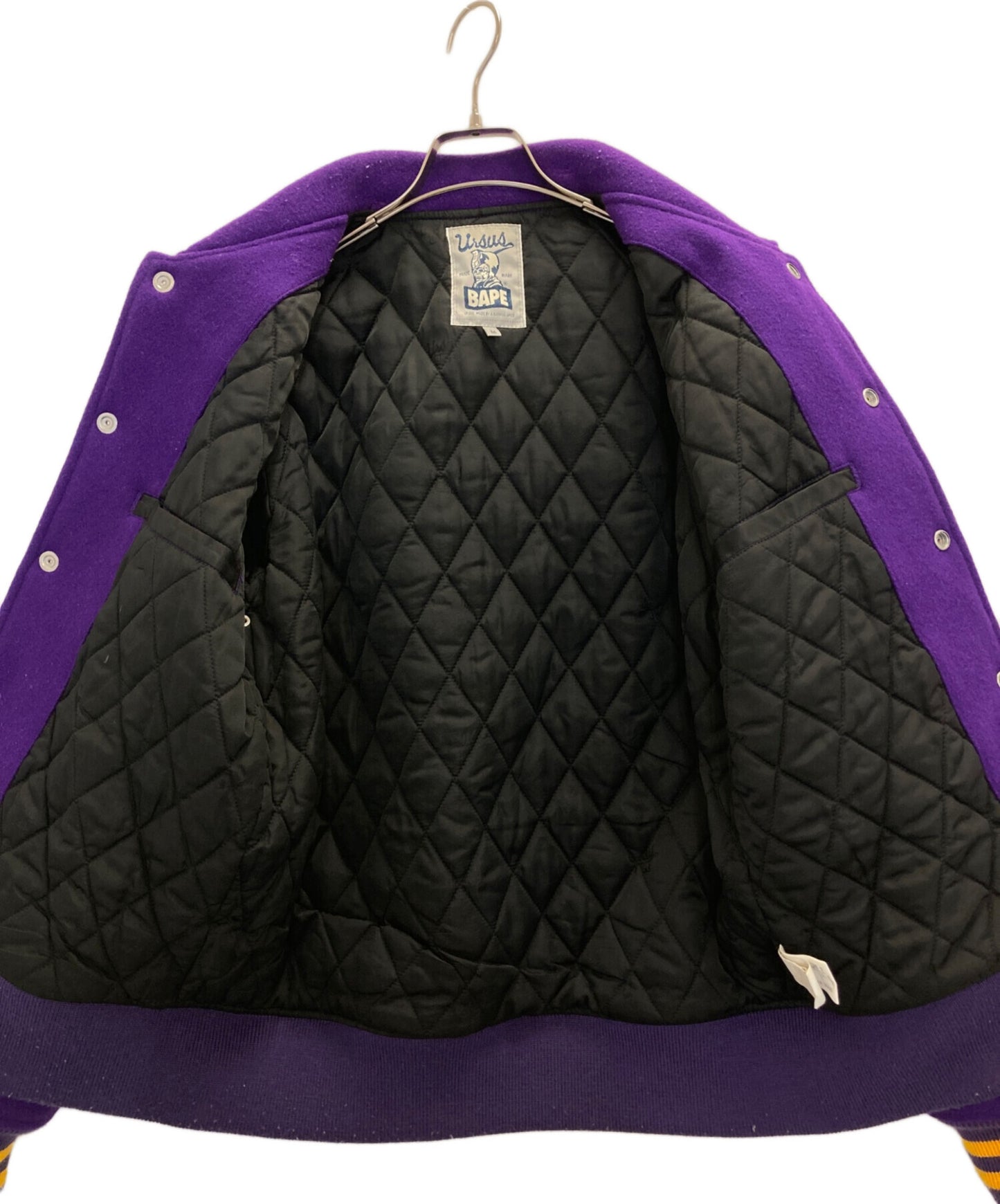 [Pre-owned] A BATHING APE wool stadium jacket