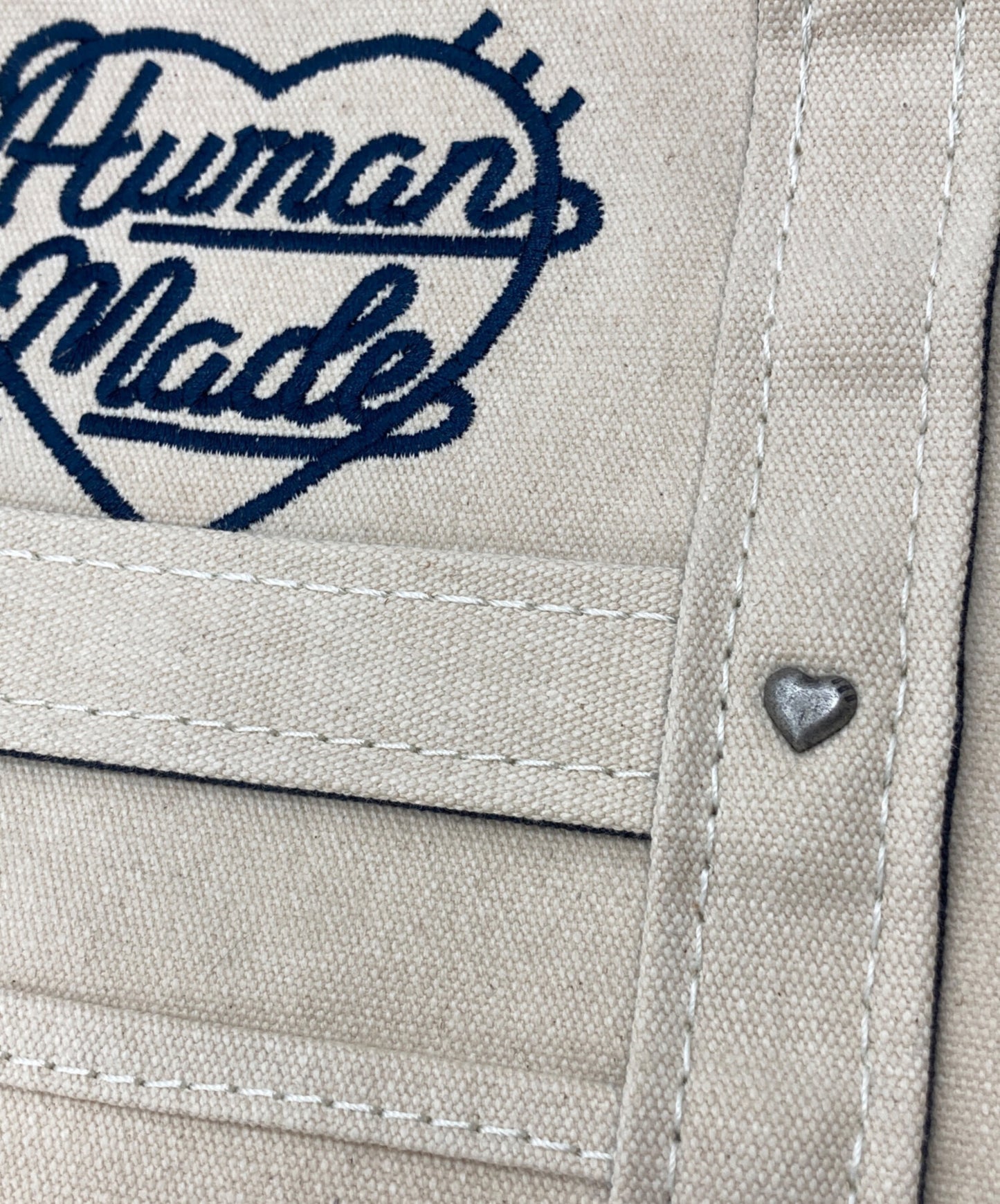 [Pre-owned] HUMAN MADE Heavy Canvas Tote Large
