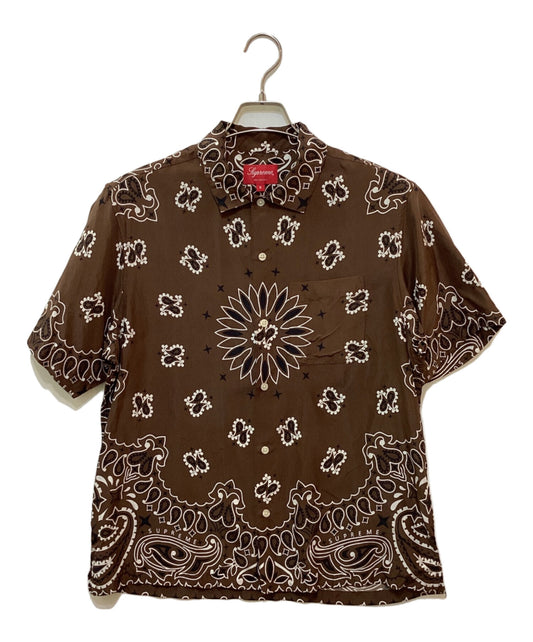 [Pre-owned] SUPREME Bandana Silk S/S Shirt
