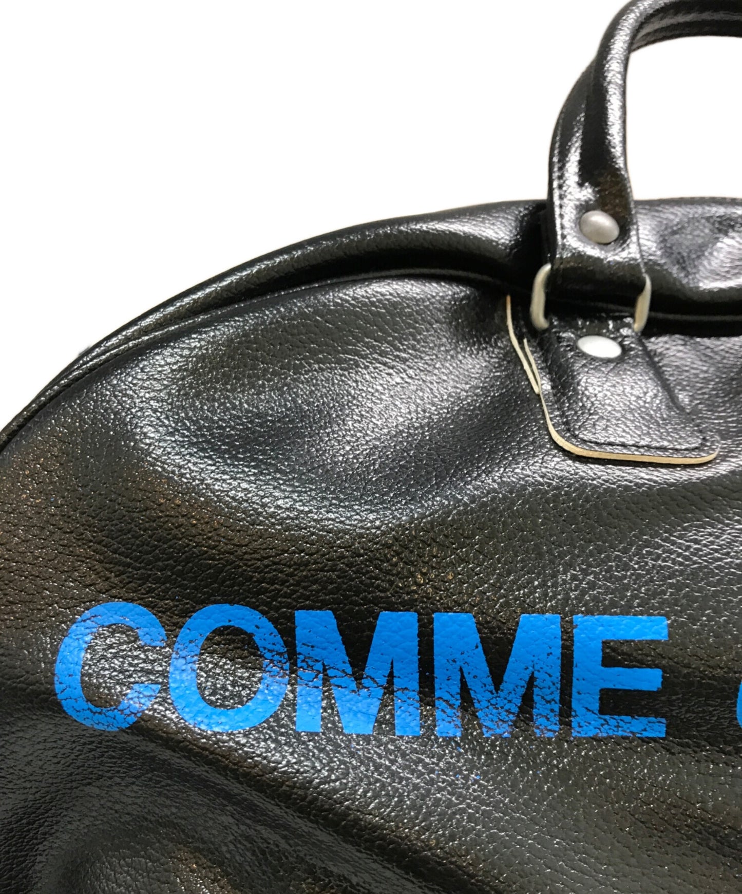 [Pre-owned] COMME des GARCONS HOMME PVC Logo Boston Bag HP-K202