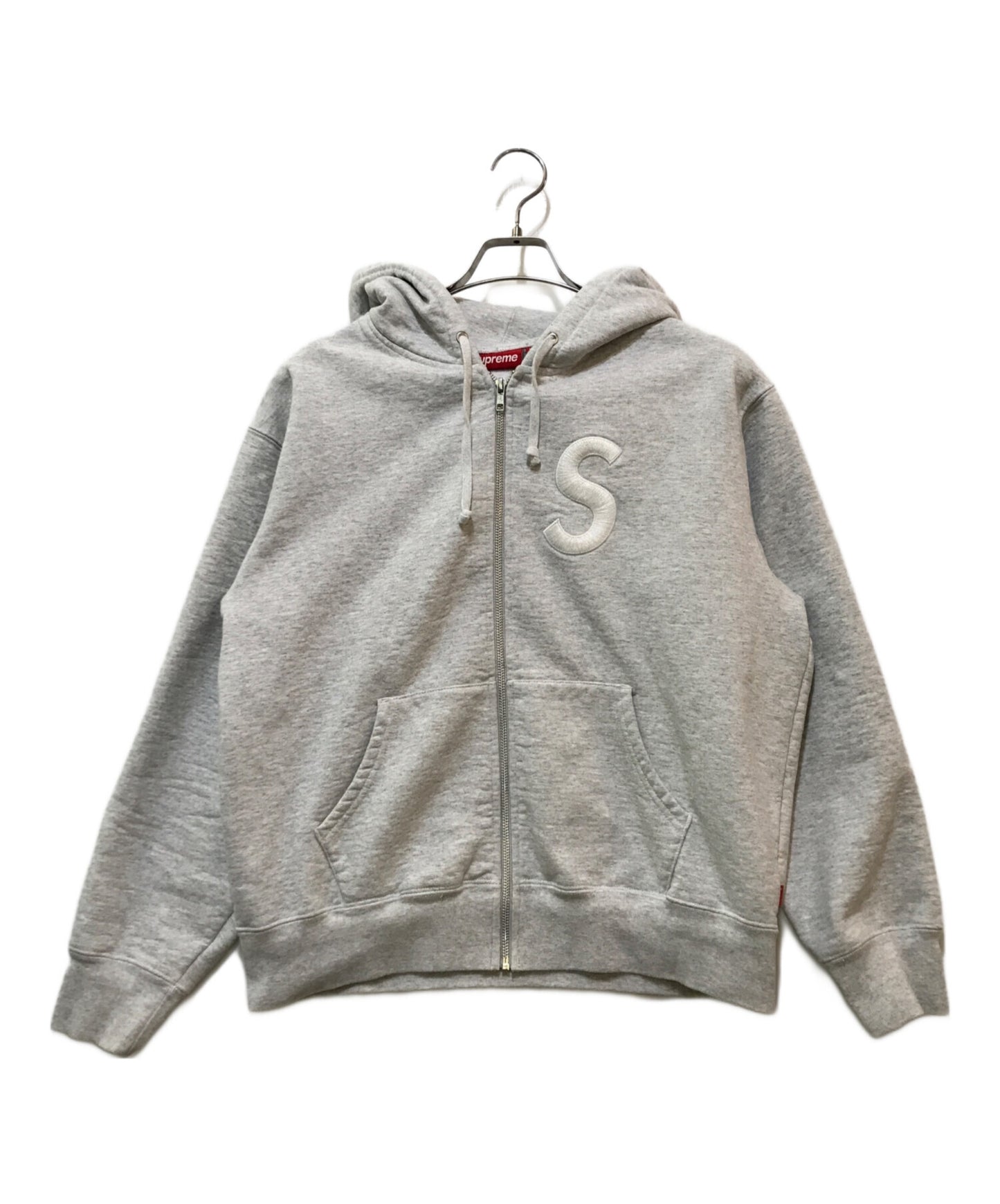 [Pre-owned] SUPREME S Logo Zip Up Hooded Sweatshirt