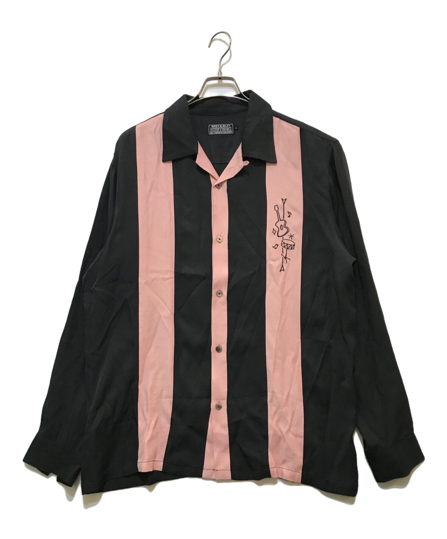 [Pre-owned] Hysteric Glamour 50'S MODERN embroidery open collar shirt 02241AP01 02243AH04AC