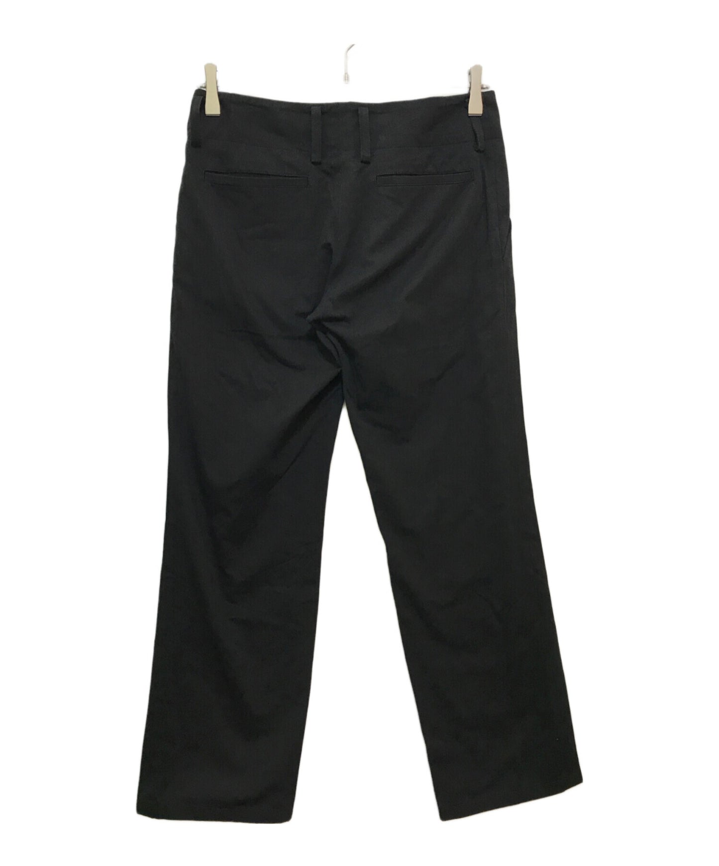 [Pre-owned] Yohji Yamamoto collections COTTON TWILL LOW-RISE STRAIGHT FIT PANTS FS-P64-002 FS-P64-002