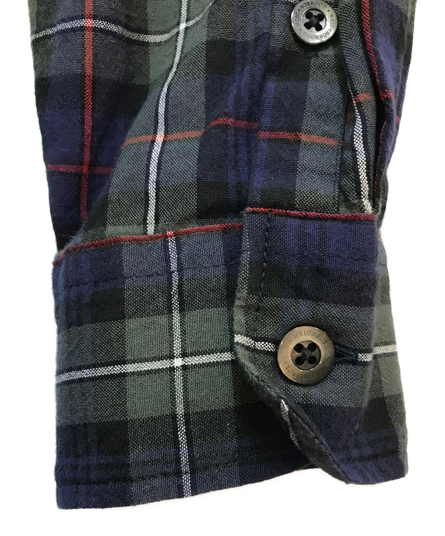 [Pre-owned] NEIGHBORHOOD TARTAN CHECK SHIRT LS (Tartan Check Shirt Long Sleeve) 241BENH-SHM01