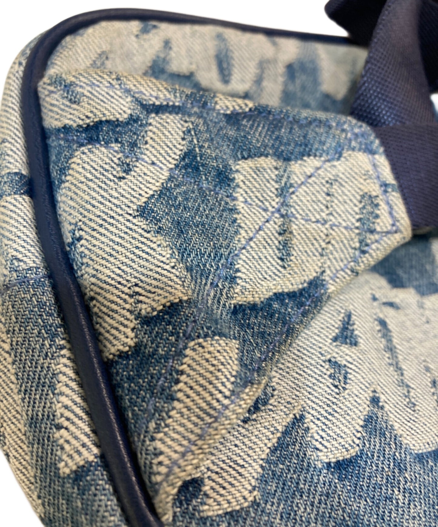 [Pre-owned] SUPREME Fat Tip Jacquard Denim Waist Bag