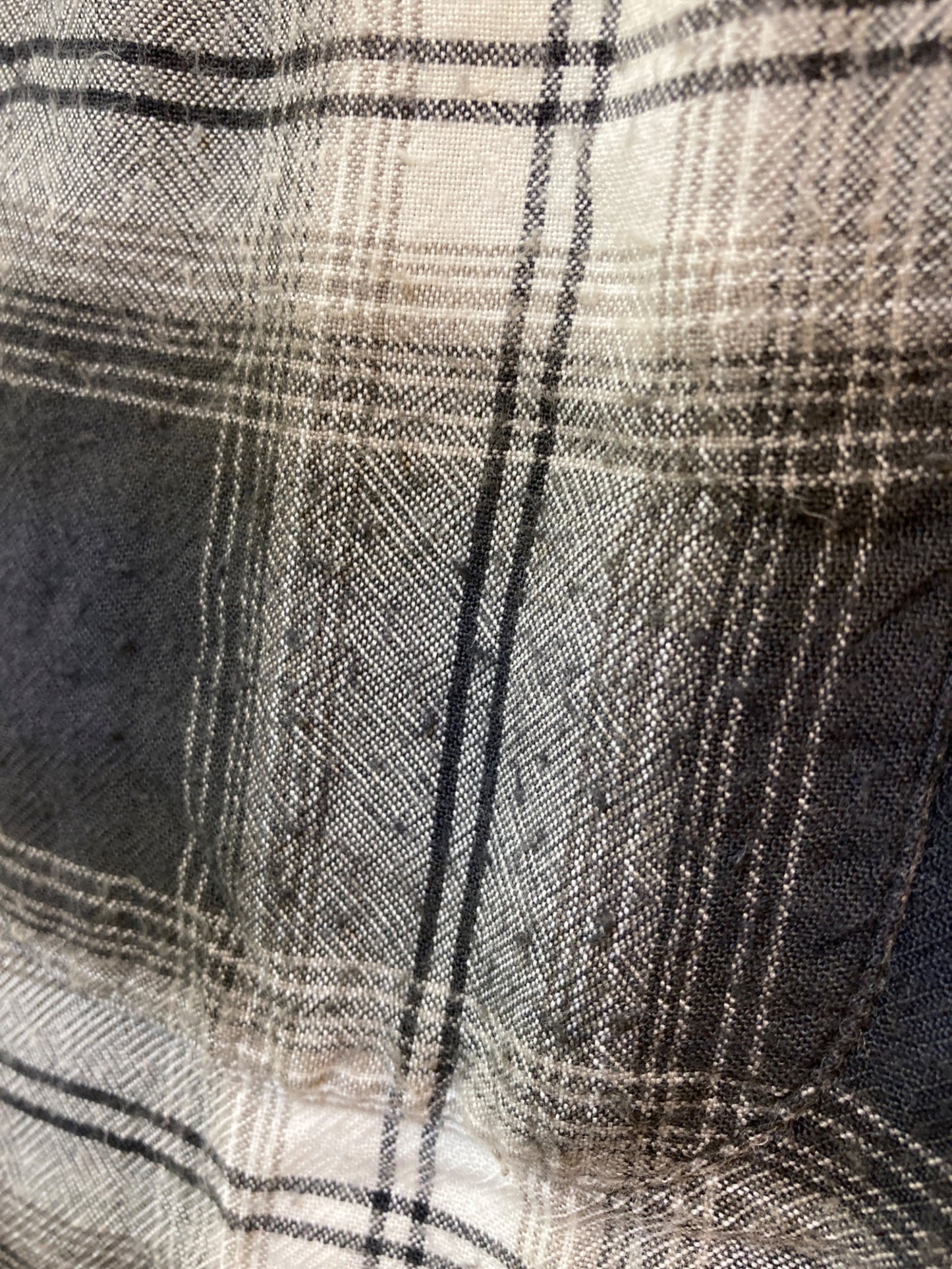 [Pre-owned] NUMBER (N)INE 05AW Open collar check shirt