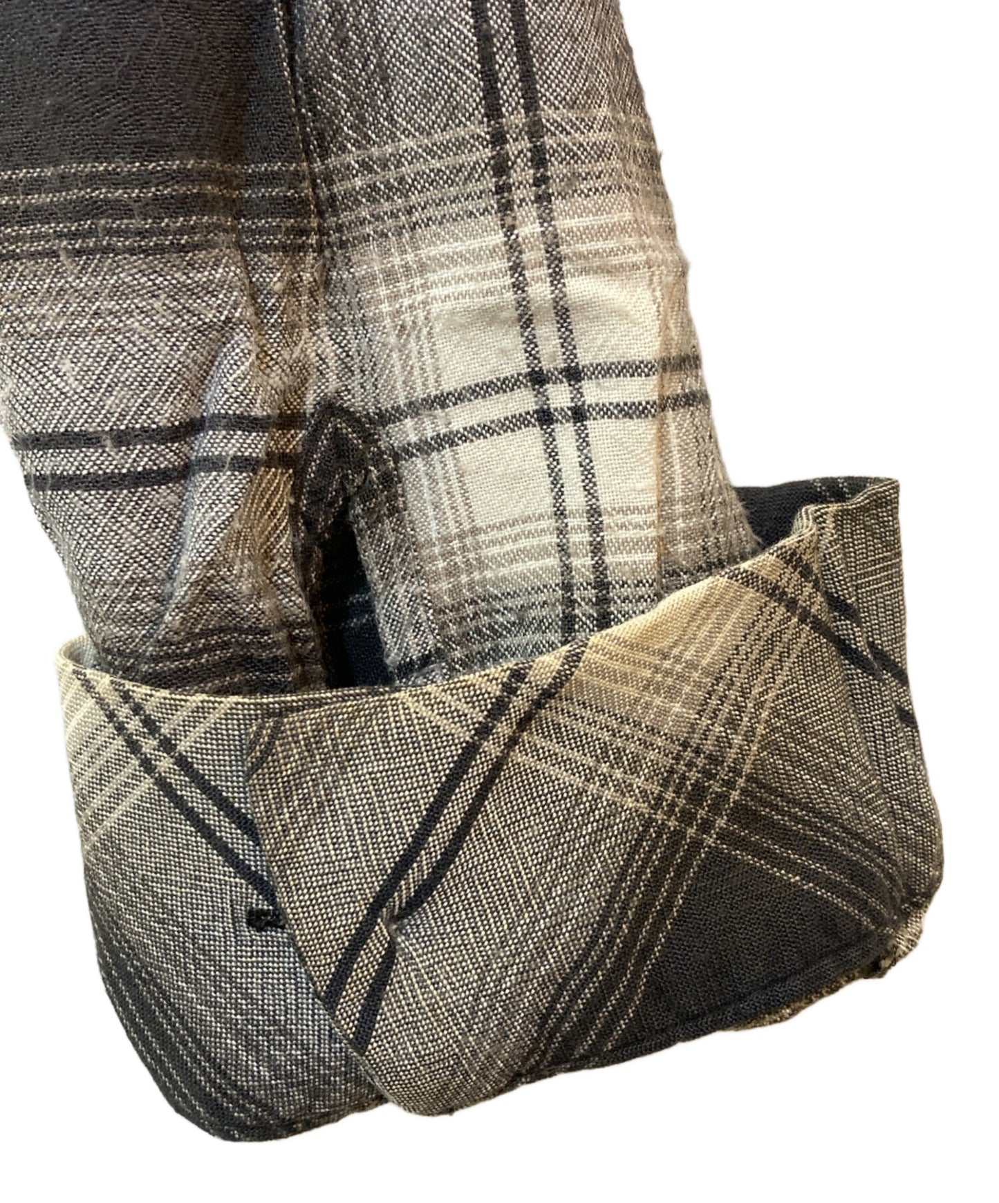 [Pre-owned] NUMBER (N)INE 05AW Open collar check shirt