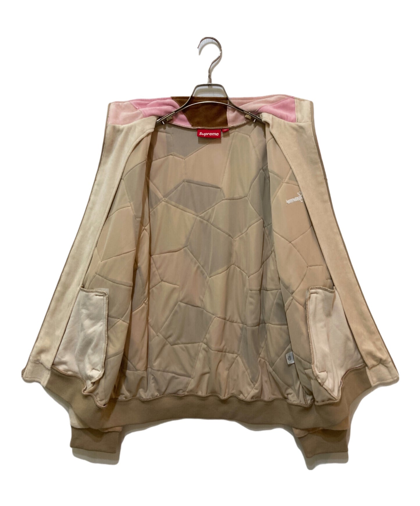 [Pre-owned] SUPREME Patchwork Velour Track Jacket