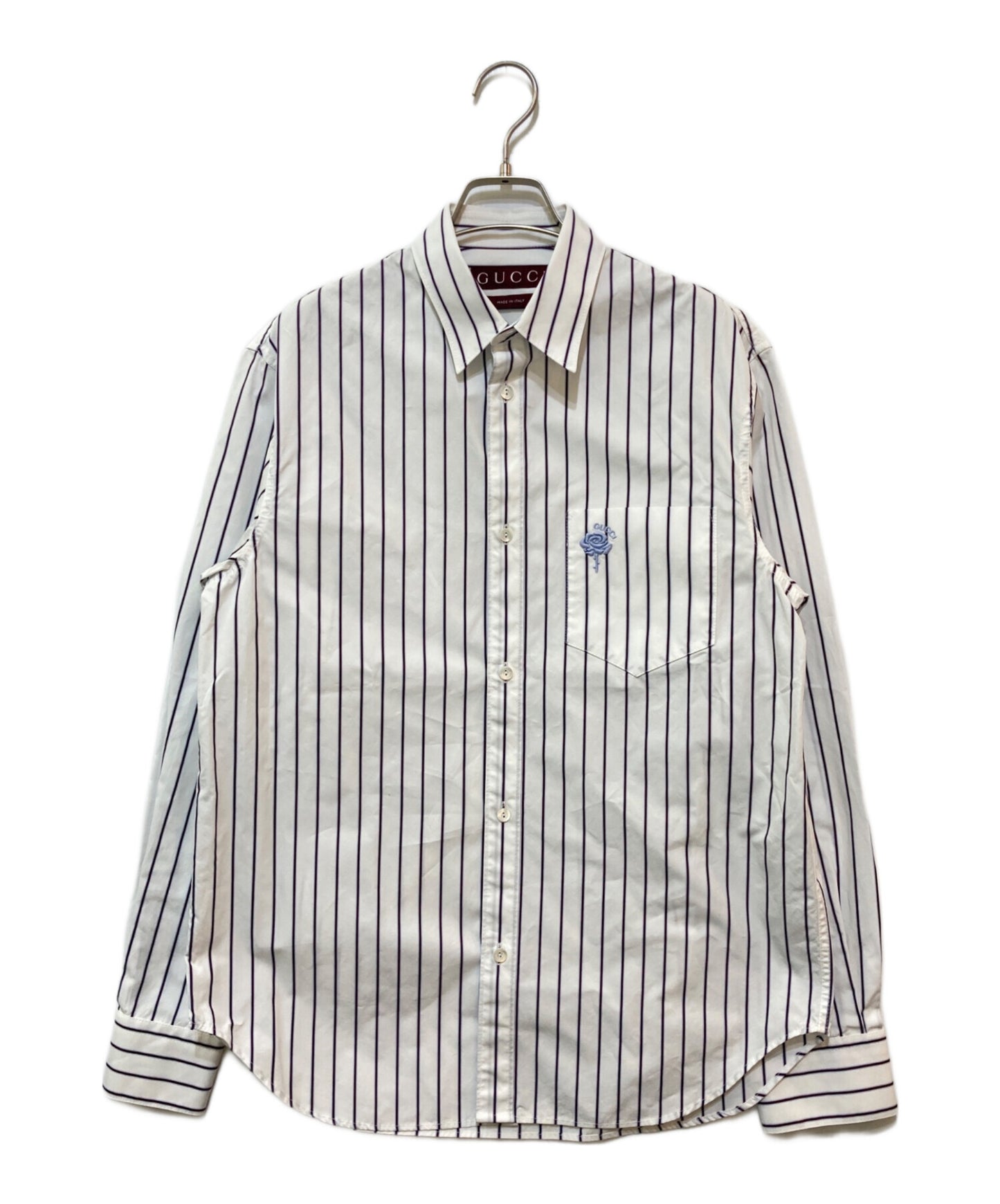 [Pre-owned] GUCCI Embroidered Poplin Shirt 814552