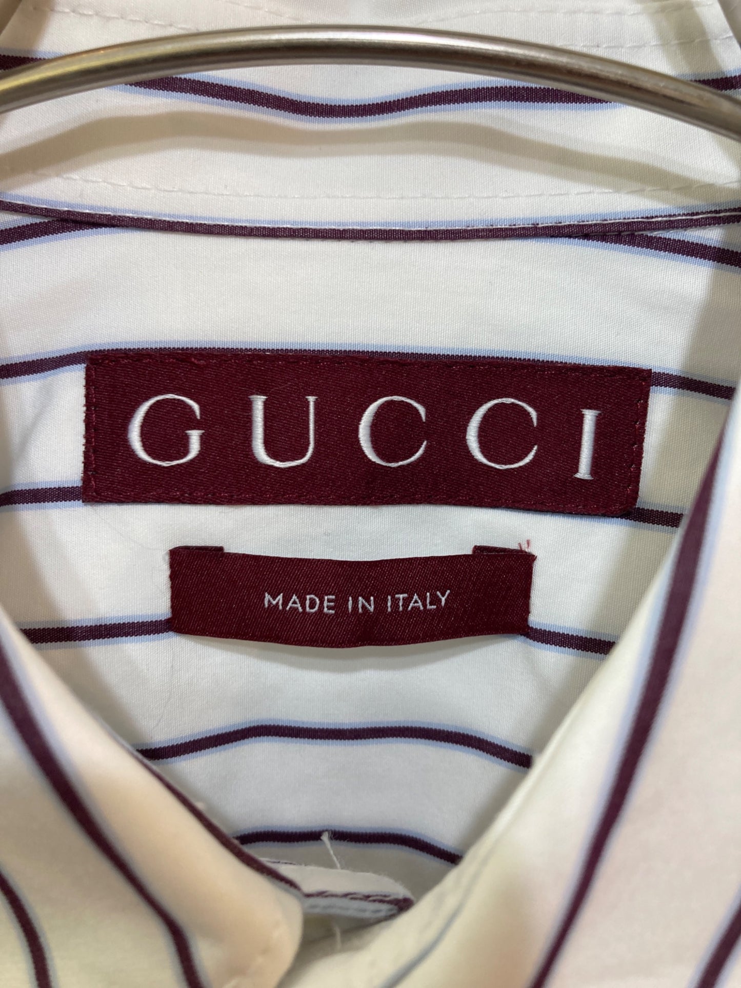 [Pre-owned] GUCCI Embroidered Poplin Shirt 814552