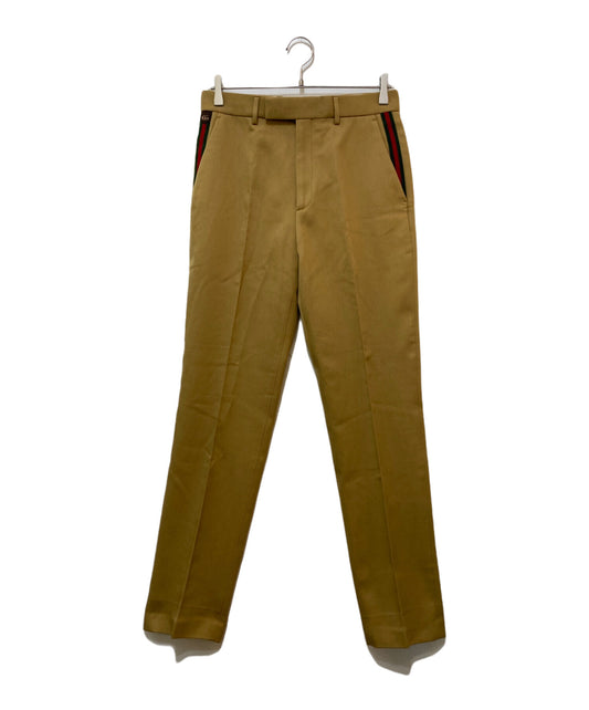 [Pre-owned] GUCCI Web Stripe Cotton Ankle Pants 668588