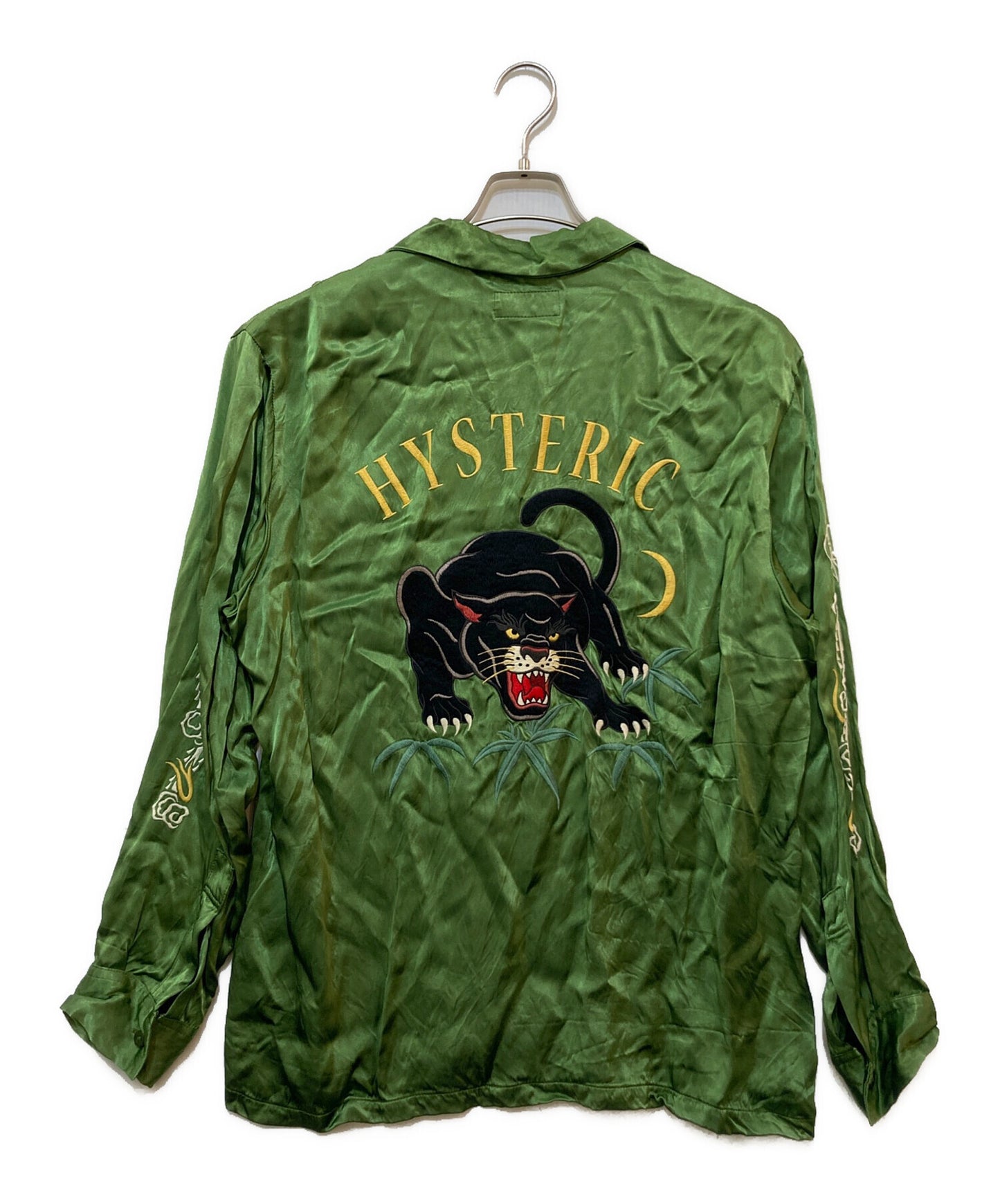 [Pre-owned] Hysteric Glamour BLACK PANTHER embroidered souvenir shirt 02241AH14 02241AH14