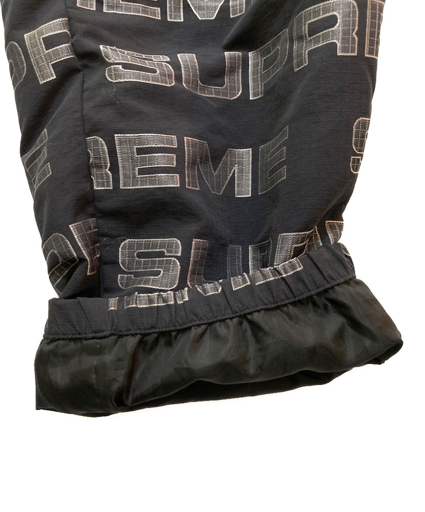 [Pre-owned] SUPREME logo ripstop track pant