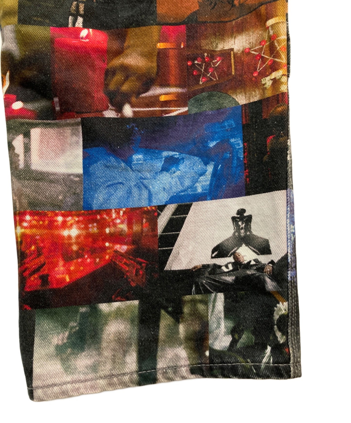 [Pre-owned] SUPREME nas and dmx collage double knee denim