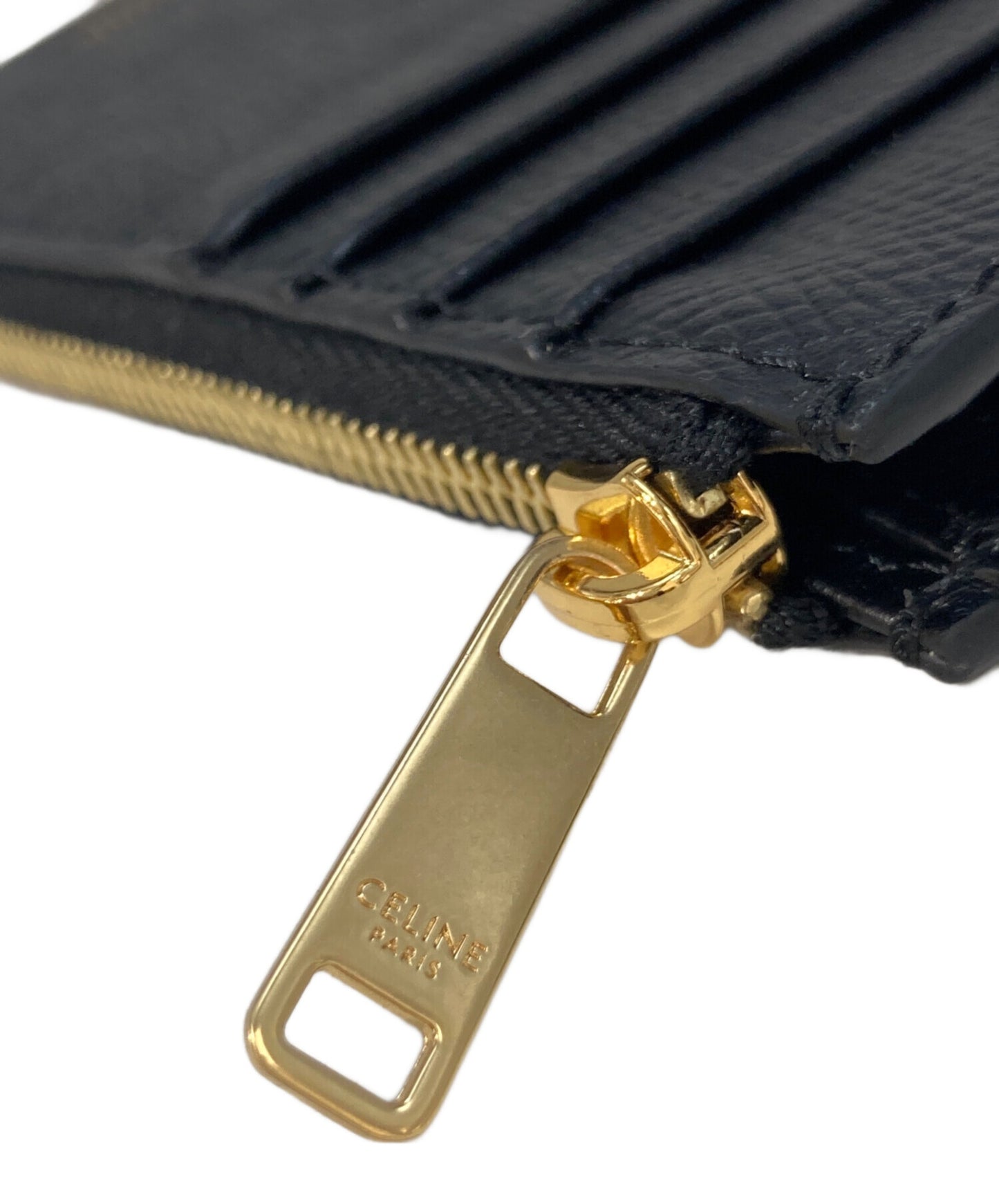 [Pre-owned] CELINE Fragment case zipped compact card holder