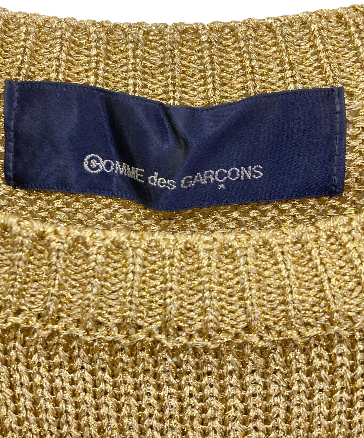 [Pre-owned] COMME des GARCONS 80's-90's rayon poly-lamé knit KN-950010