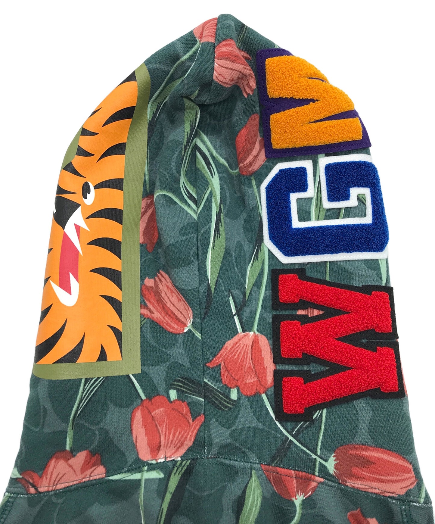 [Pre-owned] A BATHING APE Tulip Camo Shark Full Zip Hoodie 001zpk802003l