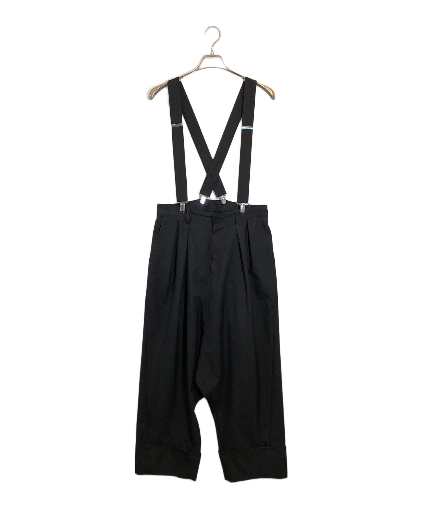 [Pre-owned] GROUND Y Gabba suspender mackin sarouel pants GS-P01-100