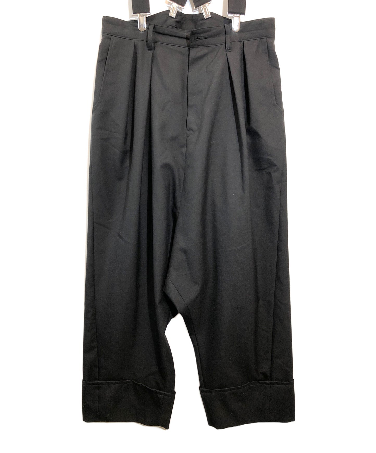 [Pre-owned] GROUND Y Gabba suspender mackin sarouel pants GS-P01-100