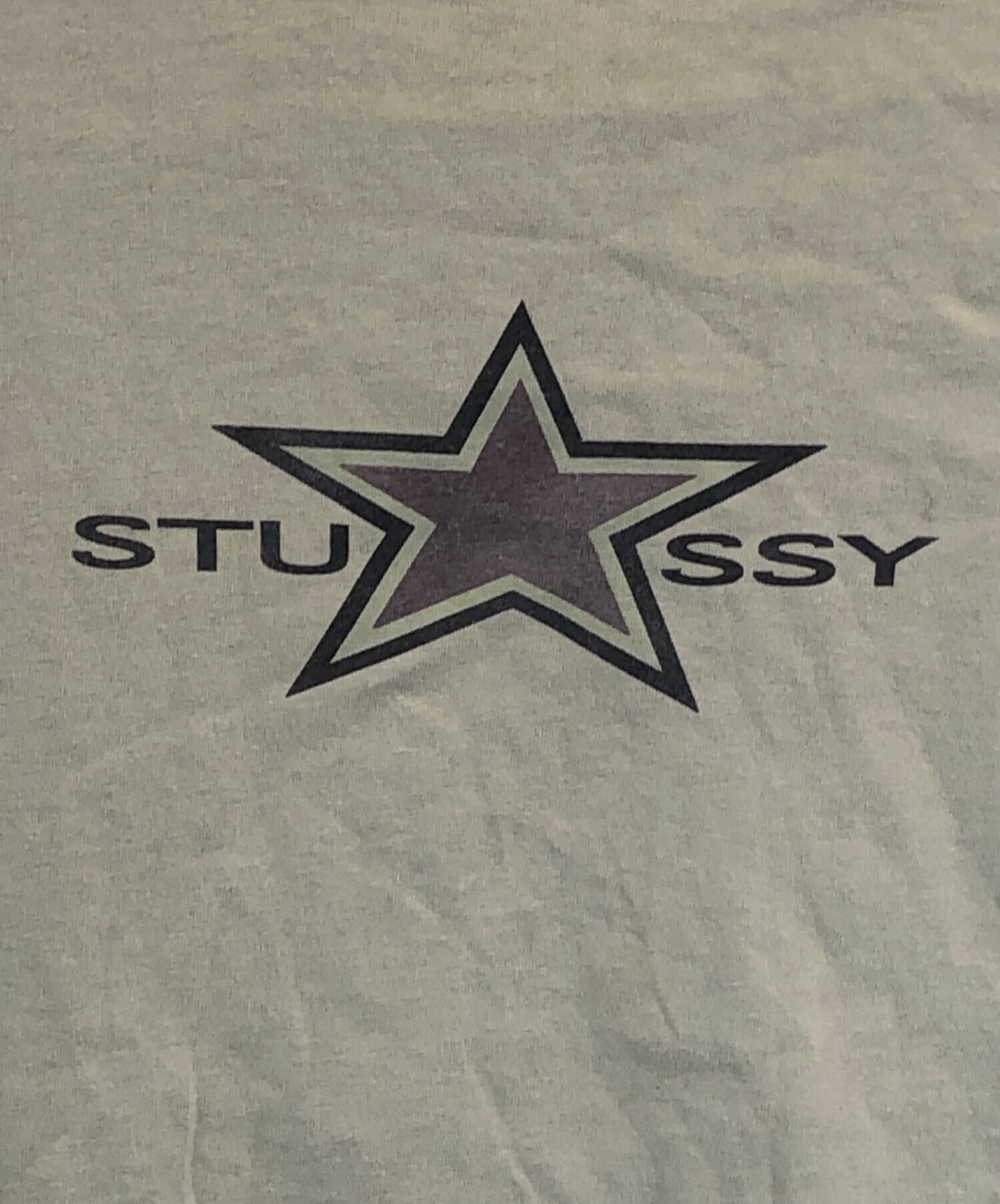 [Pre-owned] stussy 80s Star Double-Sided Print T-Shirt