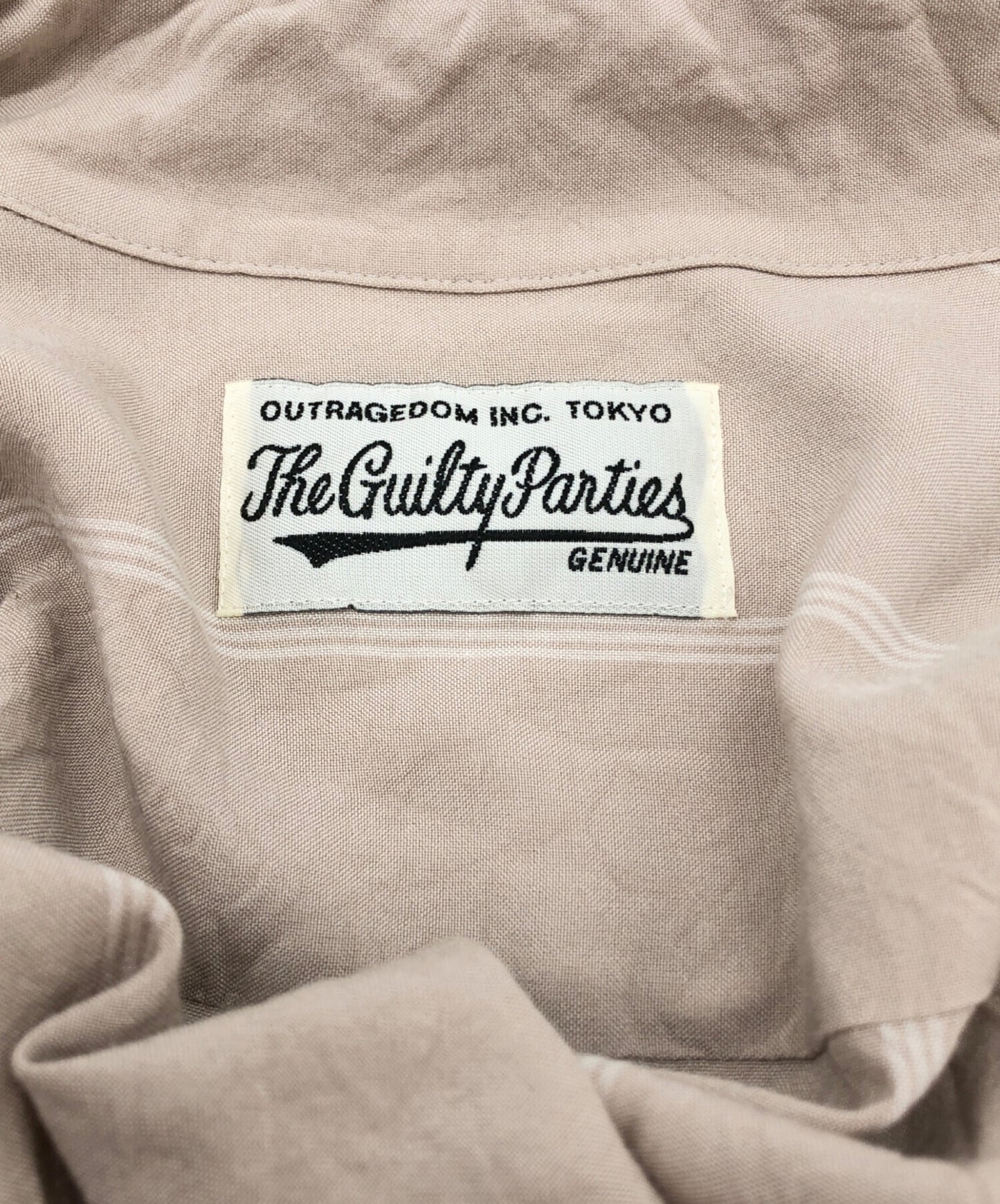 [Pre-owned] WACKO MARIA STRIPED OPEN COLLAR SHIRT