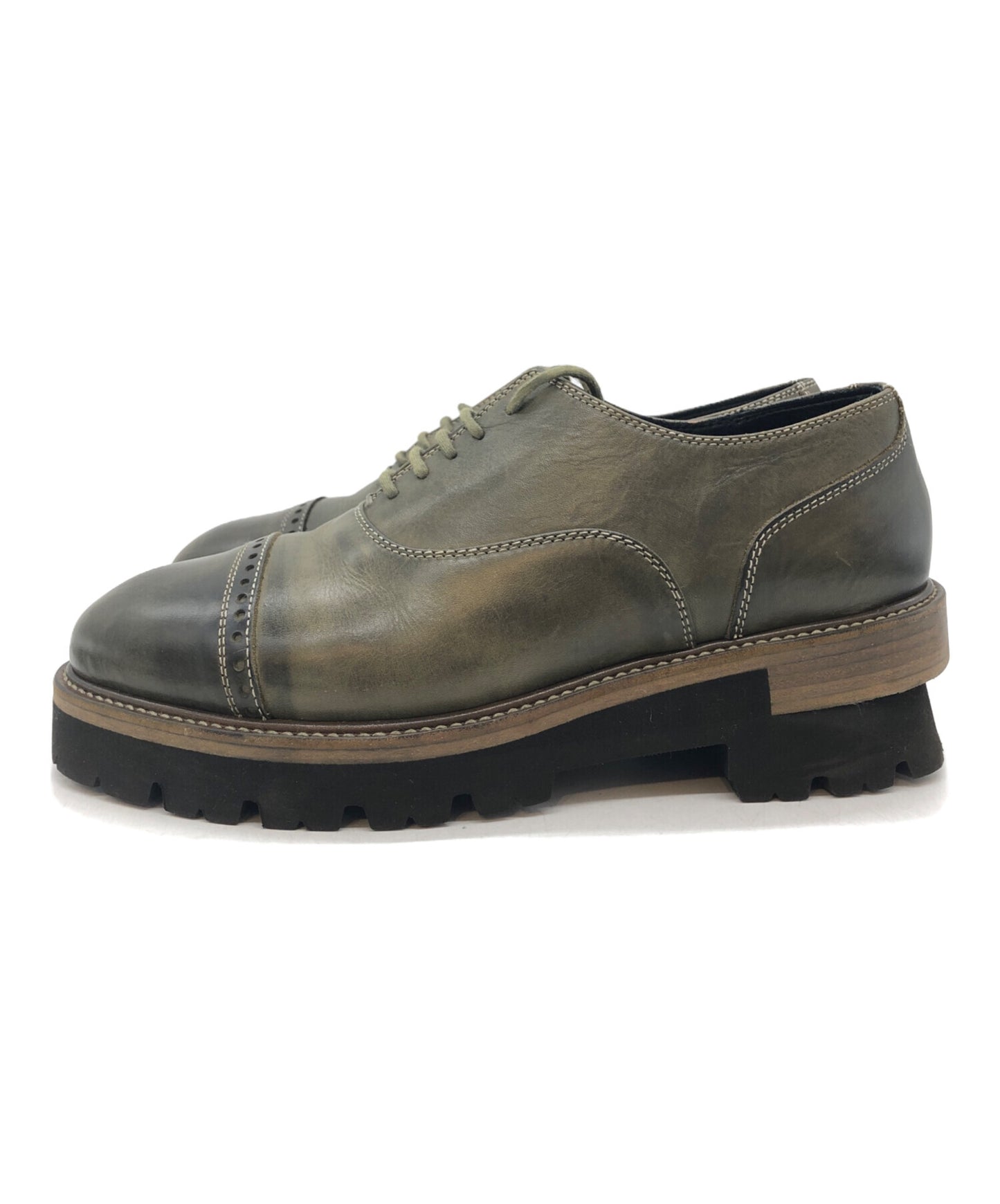 [Pre-owned] MIHARA YASUHIRO stacked heel shoes 63200300