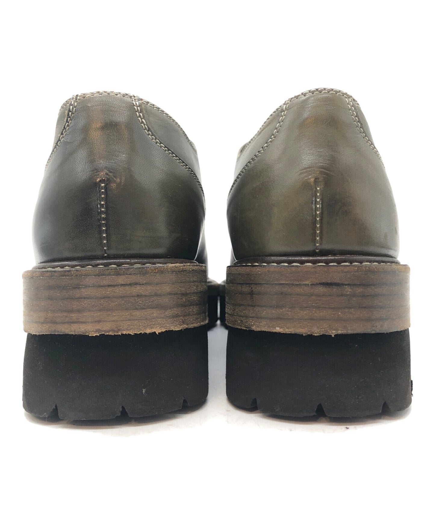 [Pre-owned] MIHARA YASUHIRO stacked heel shoes 63200300