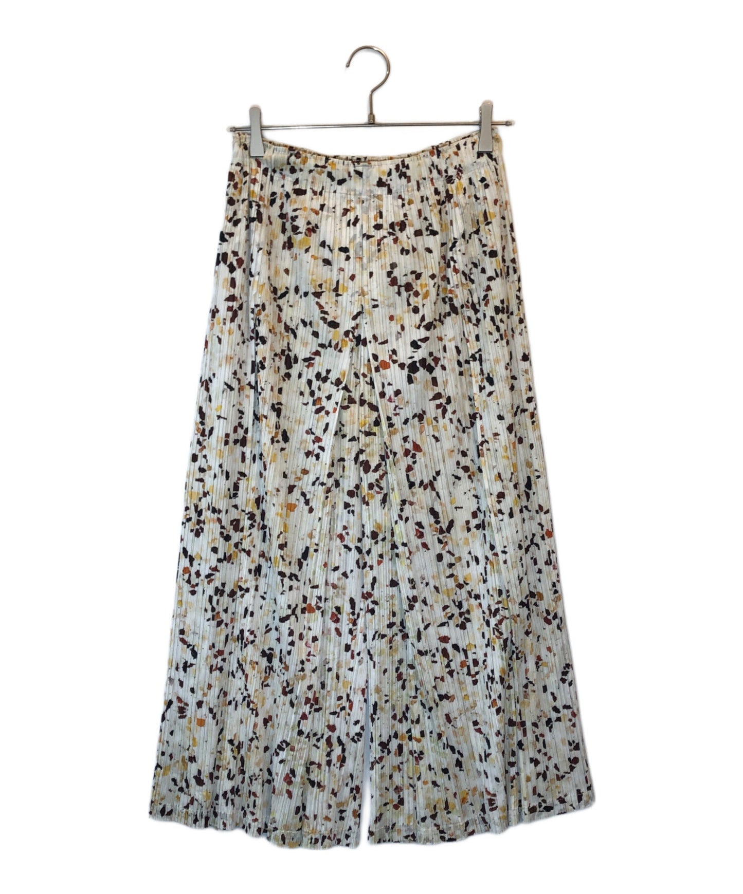 [Pre-owned] PLEATS PLEASE Pleated wide pants with all-over pattern PP01-JF224