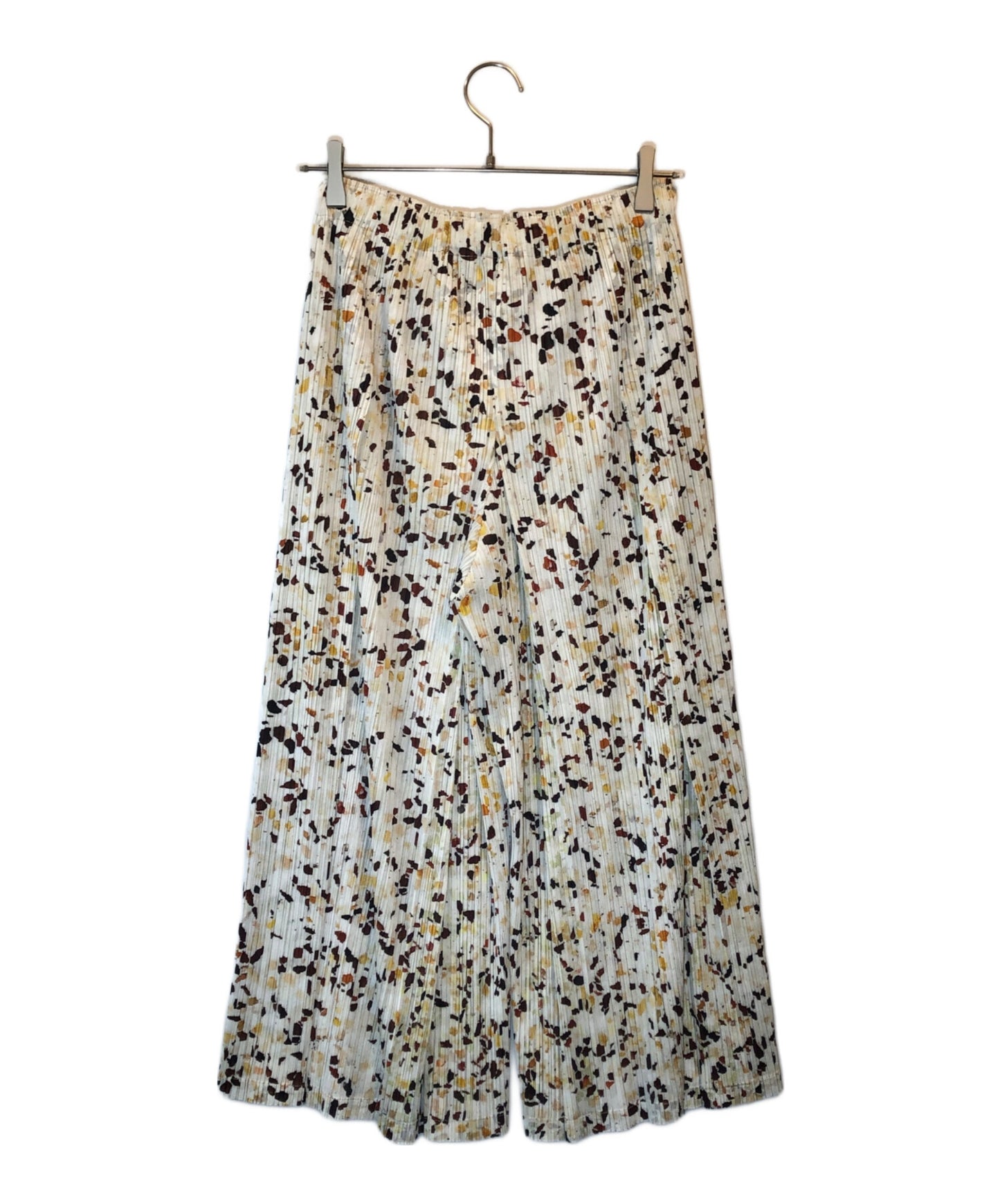 [Pre-owned] PLEATS PLEASE Pleated wide pants with all-over pattern PP01-JF224