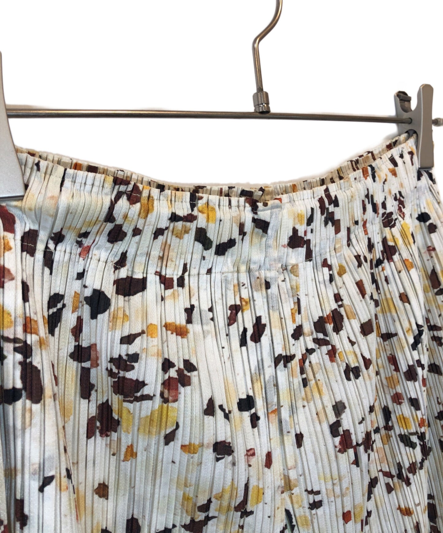 [Pre-owned] PLEATS PLEASE Pleated wide pants with all-over pattern PP01-JF224