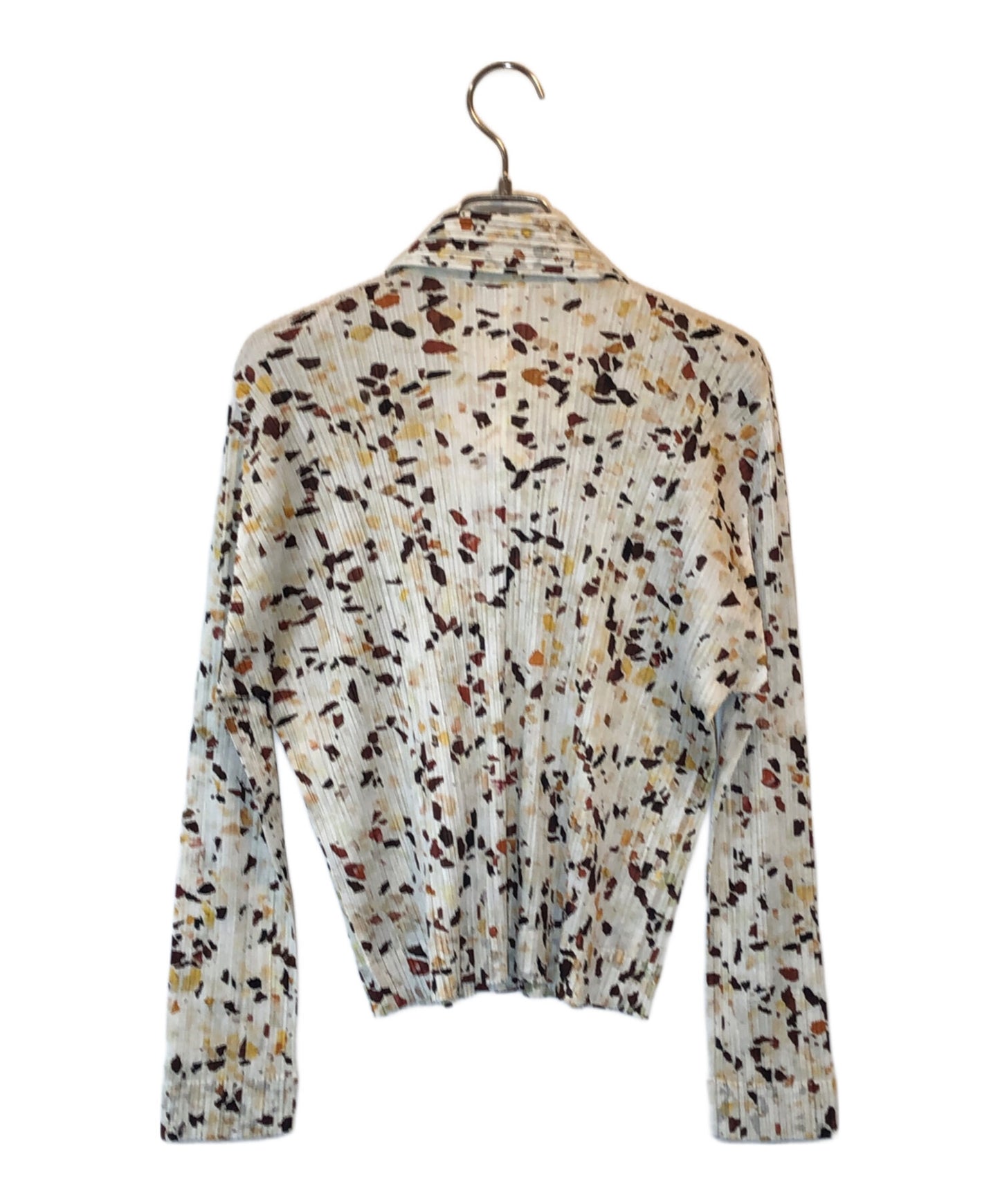 [Pre-owned] PLEATS PLEASE Zip-up jacket with all-over pattern PP01-JC222