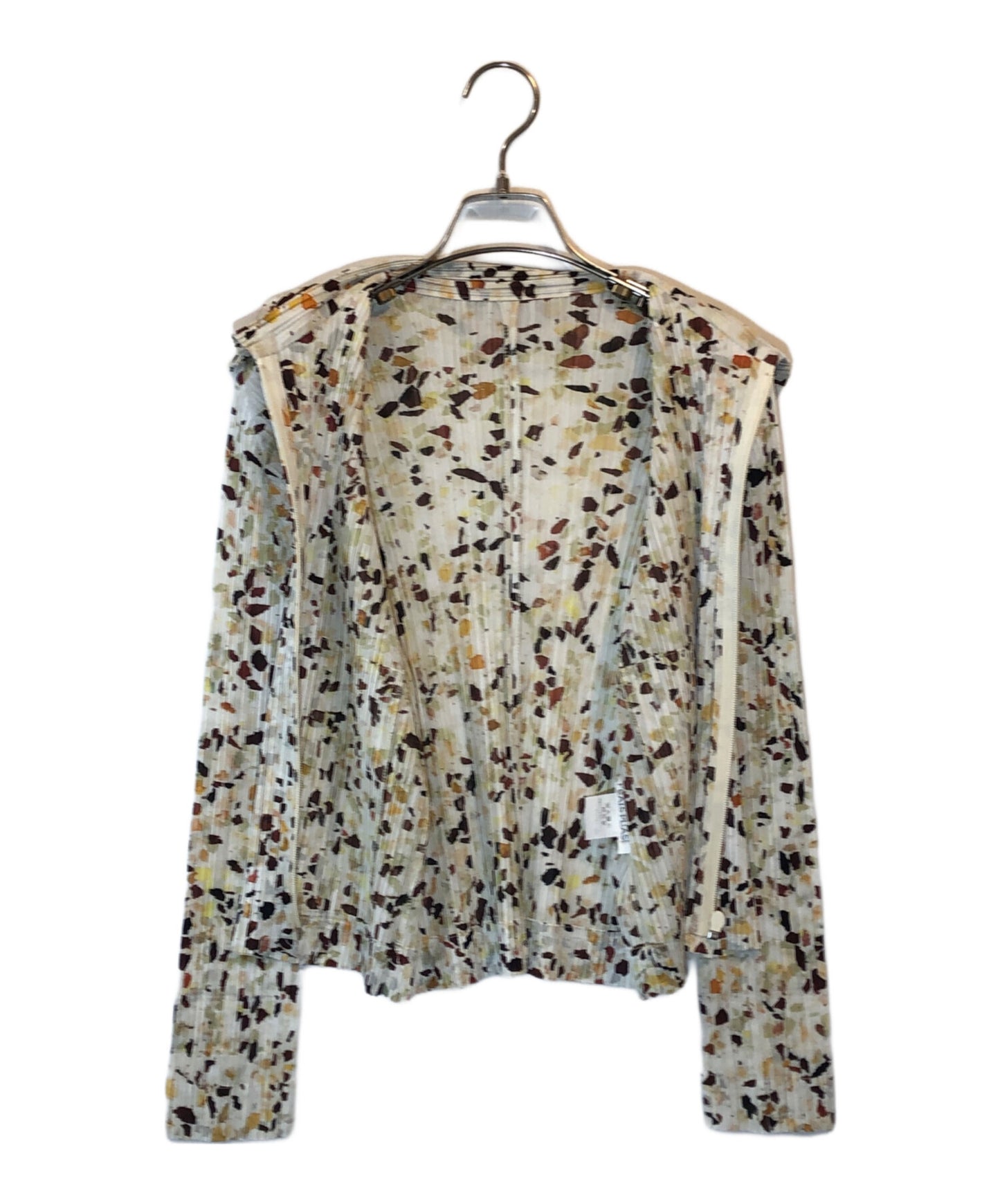 [Pre-owned] PLEATS PLEASE Zip-up jacket with all-over pattern PP01-JC222