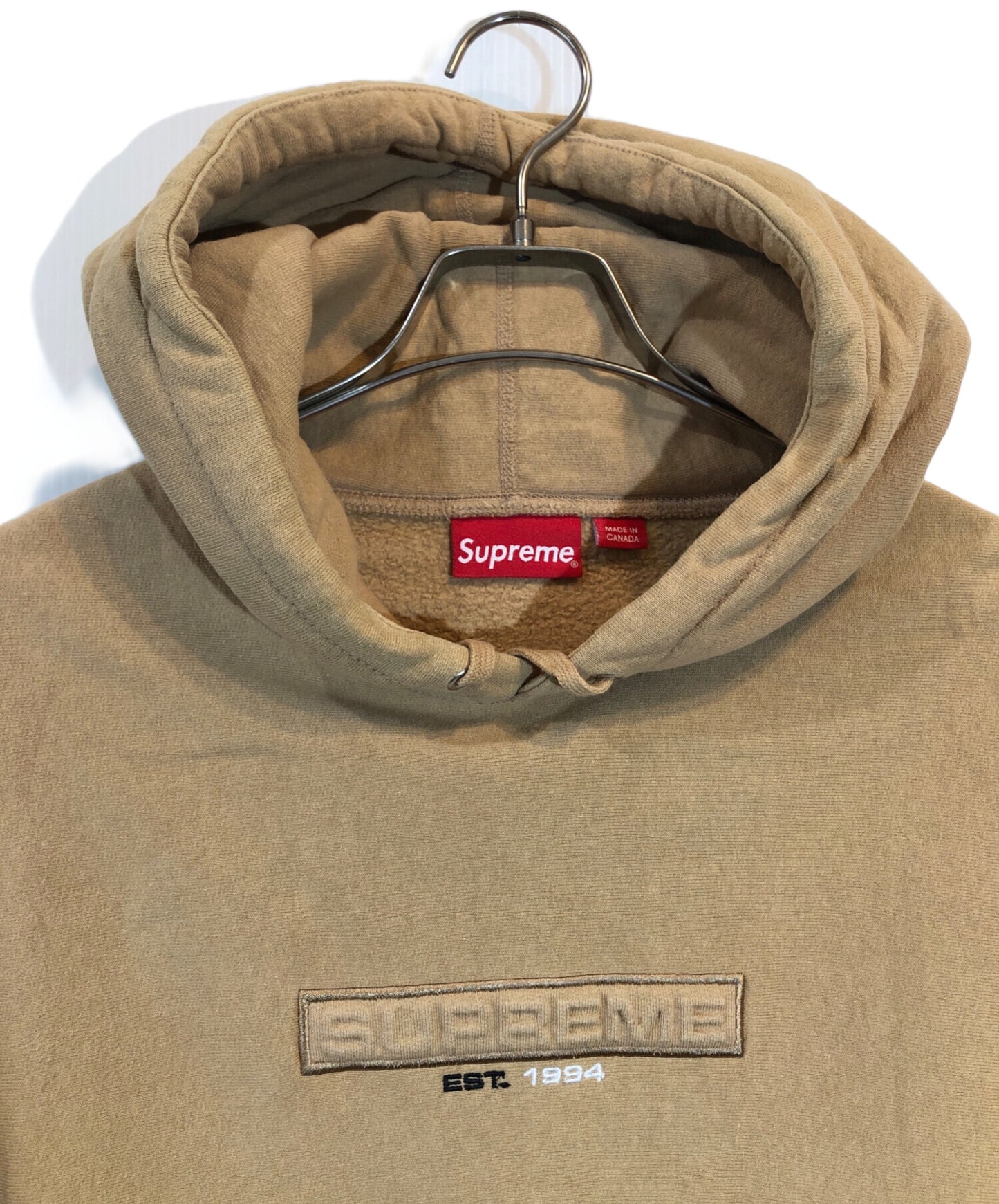 [Pre-owned] SUPREME Embossed Logo Hooded Sweatshirt