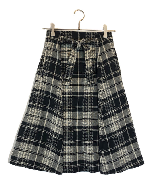 [Pre-owned] tricot COMME des GARCONS Hound's tooth velvet skirt
