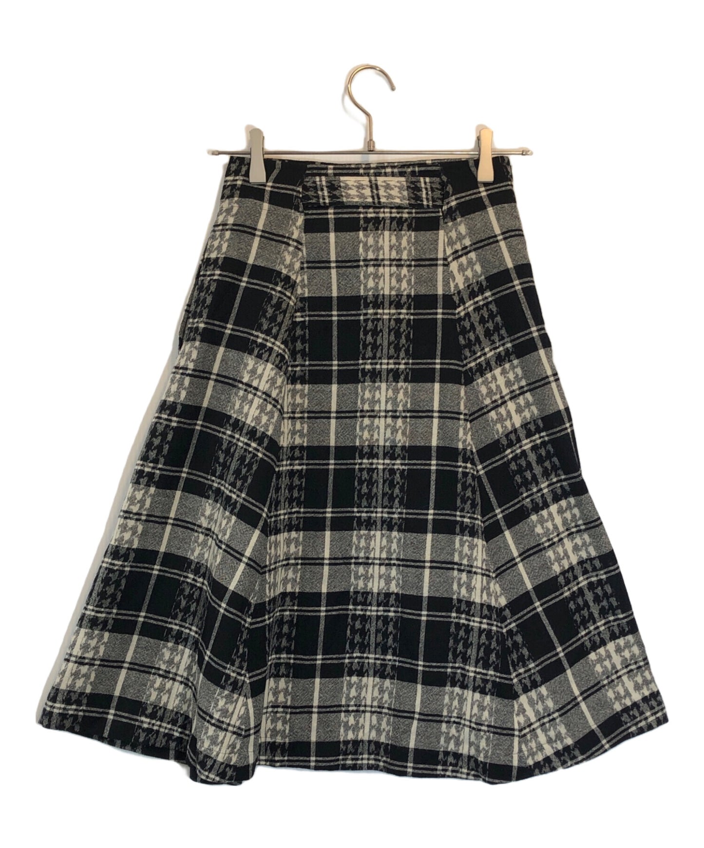 [Pre-owned] tricot COMME des GARCONS Hound's tooth velvet skirt