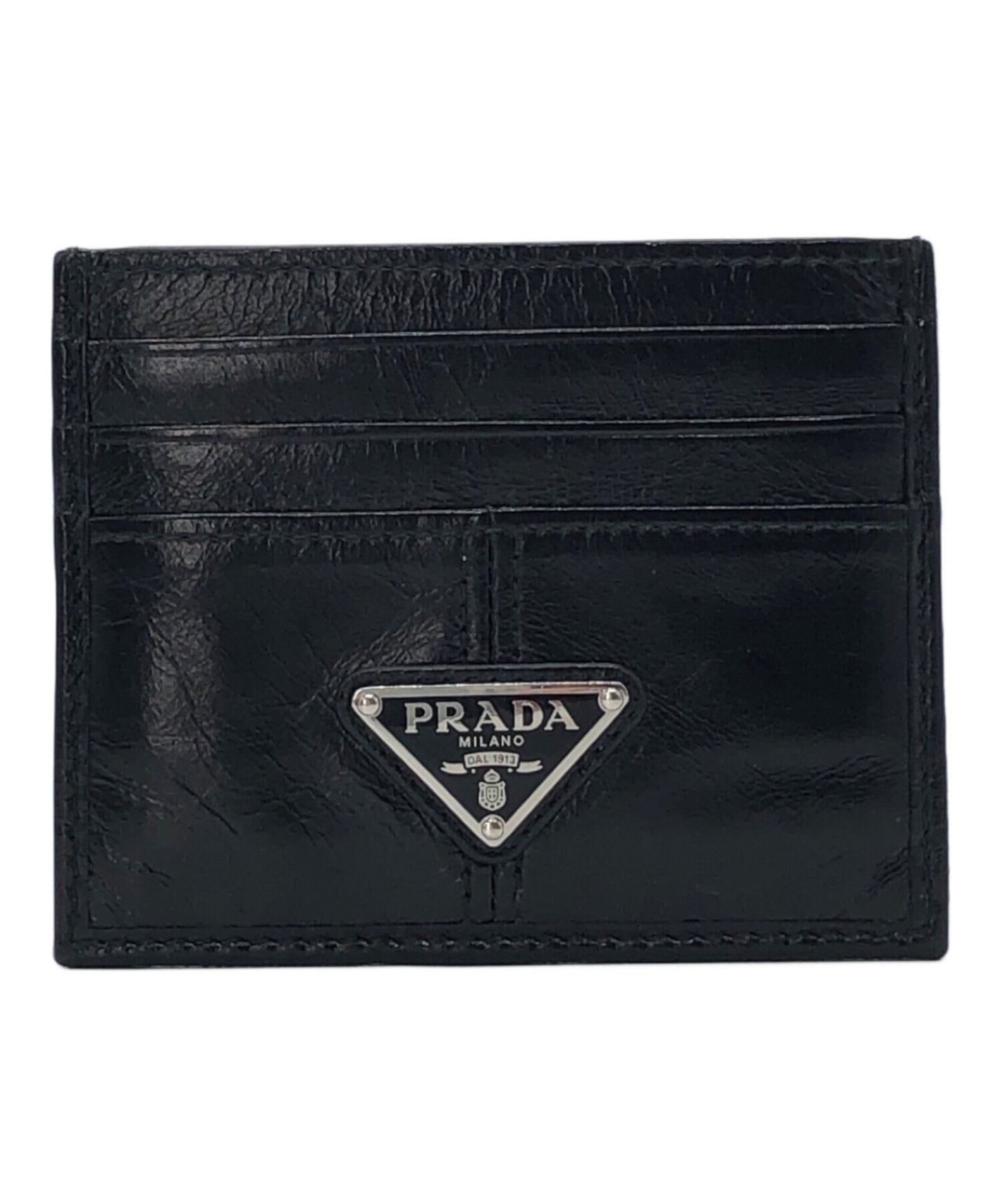 [Pre-owned] PRADA Leather Card Case 2MC025
