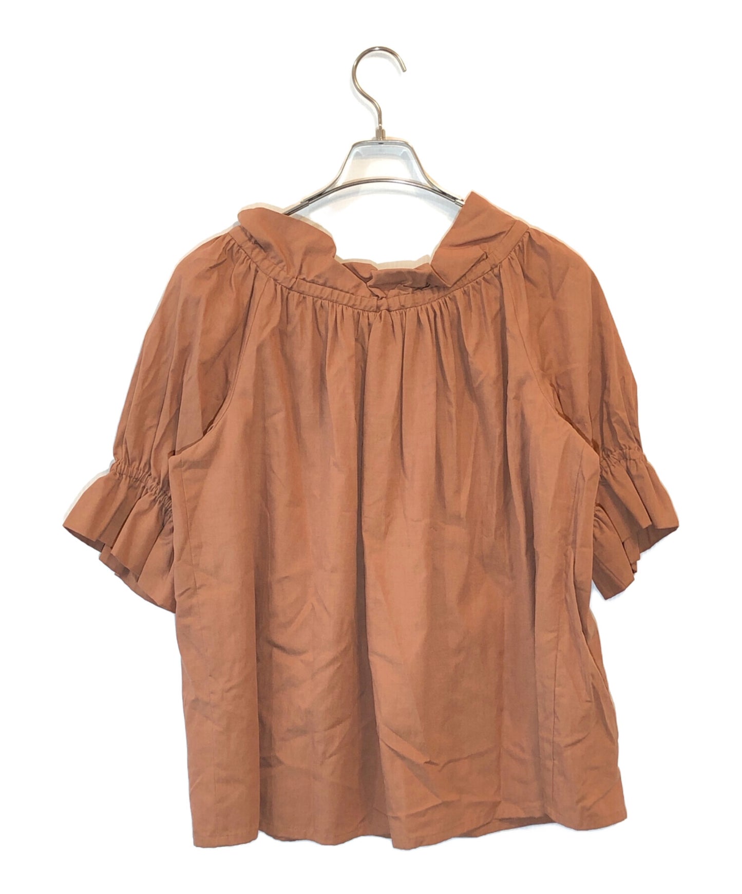 [Pre-owned] Vivienne Westwood RED LABEL Gathered ribbon blouse 16-01-891009