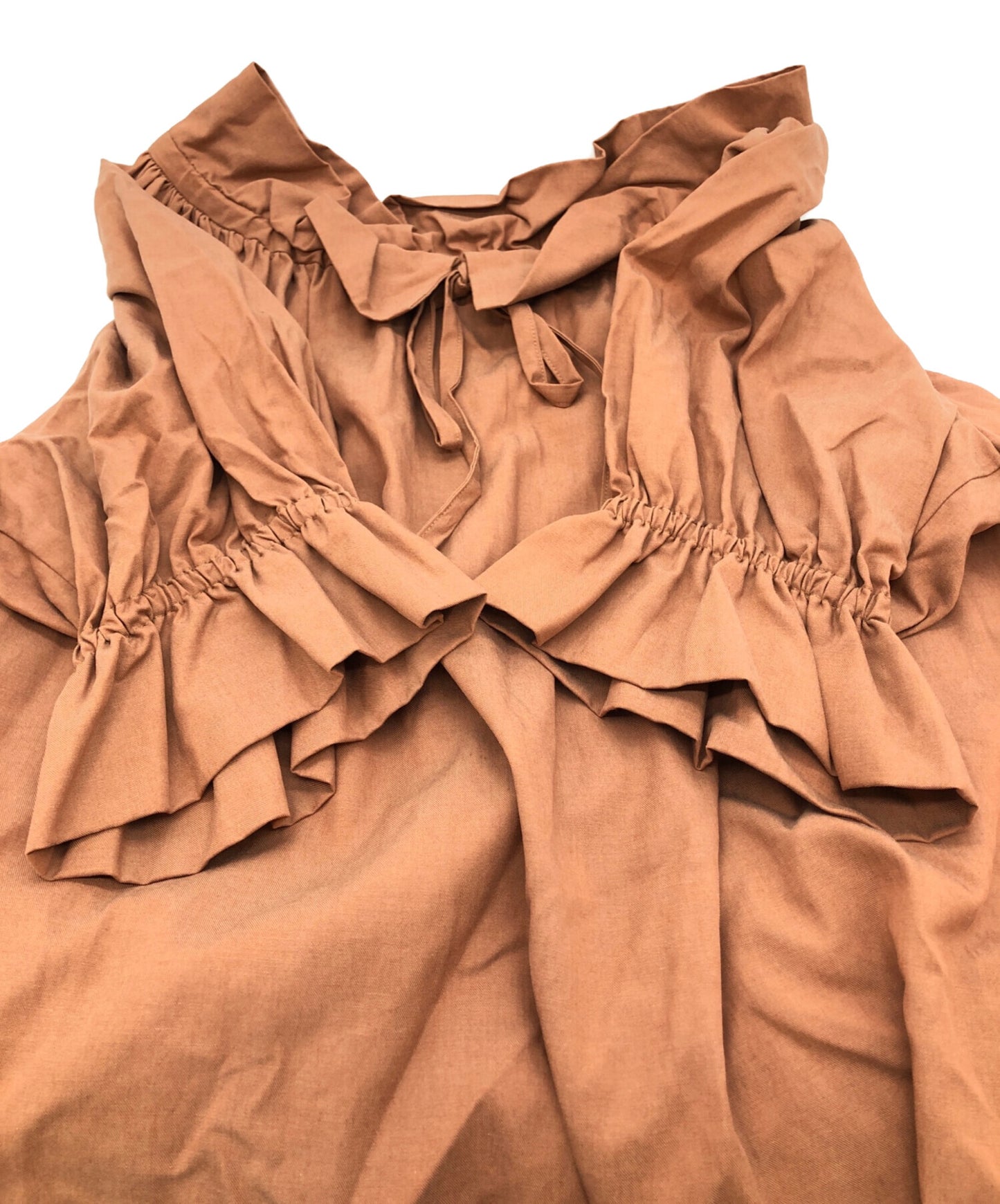 [Pre-owned] Vivienne Westwood RED LABEL Gathered ribbon blouse 16-01-891009