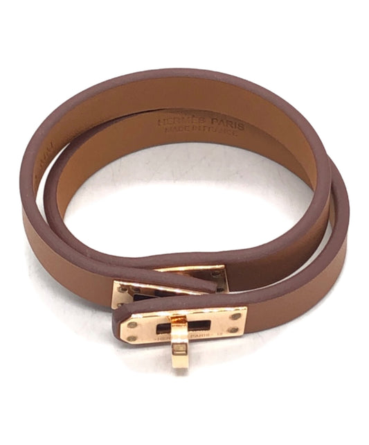 [Pre-owned] HERMES Leather bracelet mini Kelly H081182CC09T2