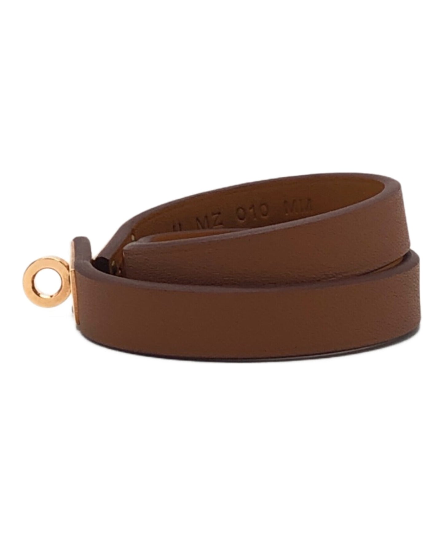 [Pre-owned] HERMES Leather bracelet mini Kelly H081182CC09T2