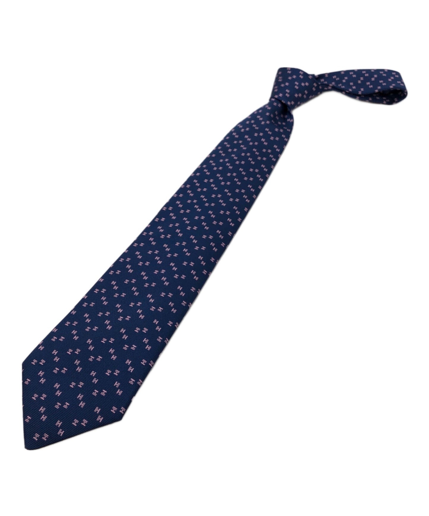 [Pre-owned] HERMES CRAVATE SOIE LOURDE silk tie