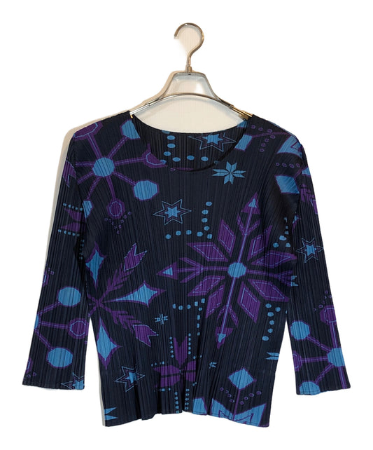 [Pre-owned] PLEATS PLEASE Pleated cut-and-sew with crystal motif PP43-JK861