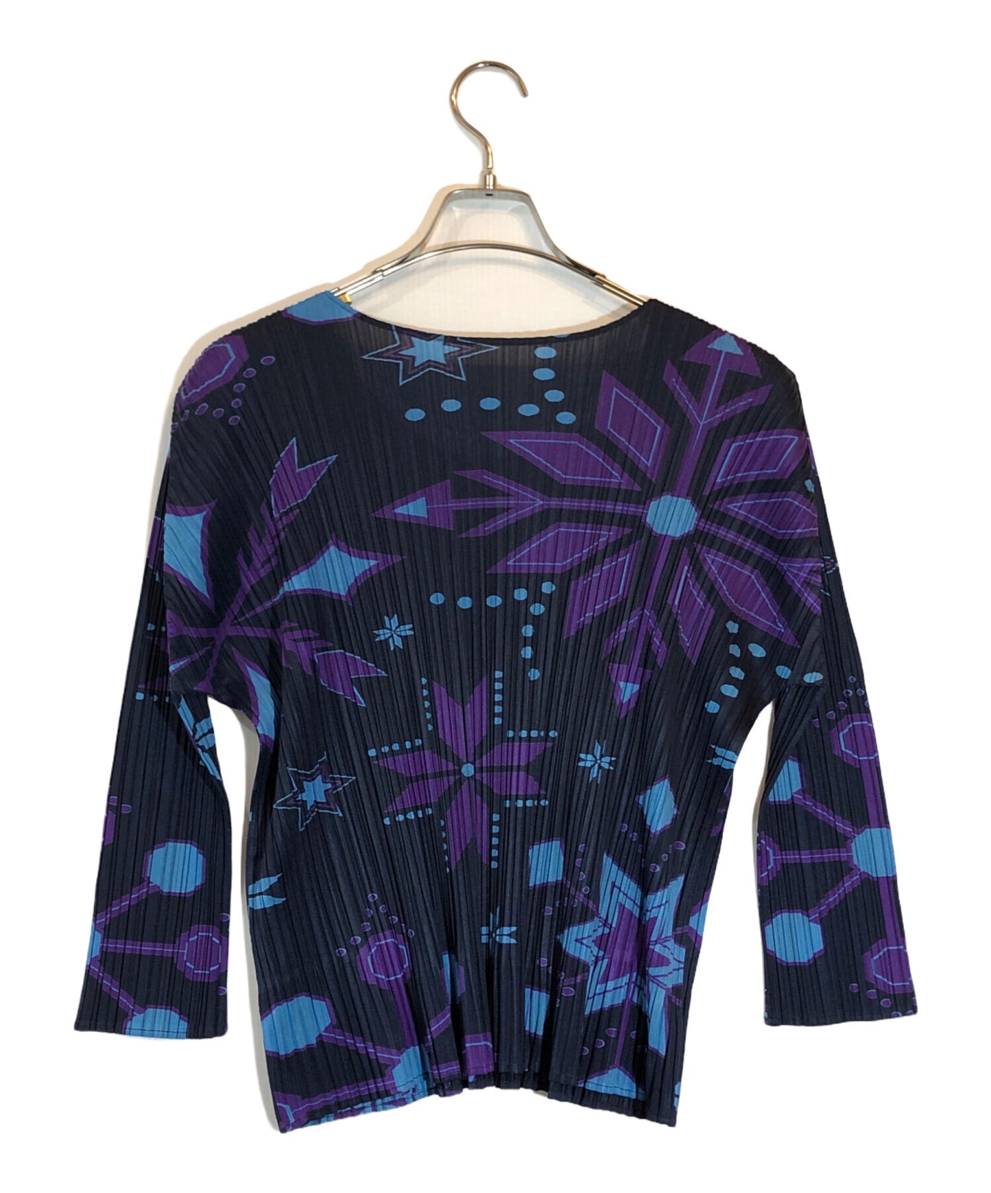 [Pre-owned] PLEATS PLEASE Pleated cut-and-sew with crystal motif PP43-JK861