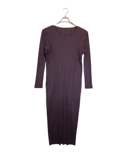 [Pre-owned] PLEATS PLEASE Pleated long-sleeved dress PP93-JH187